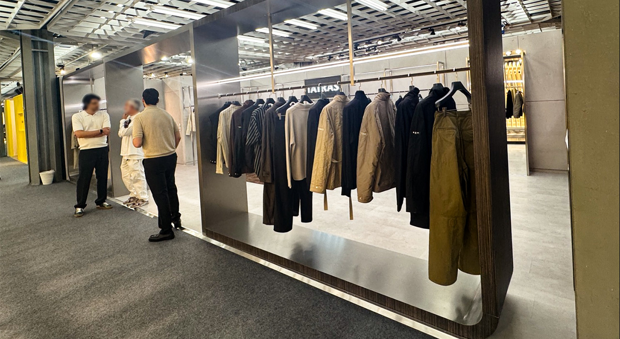 Pitti UOMOでの会場風景